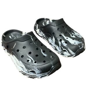 Cubufly Boys Size 4 Marbled Tie Dye Clogs Breathable Slip On Sandal Water Shoes